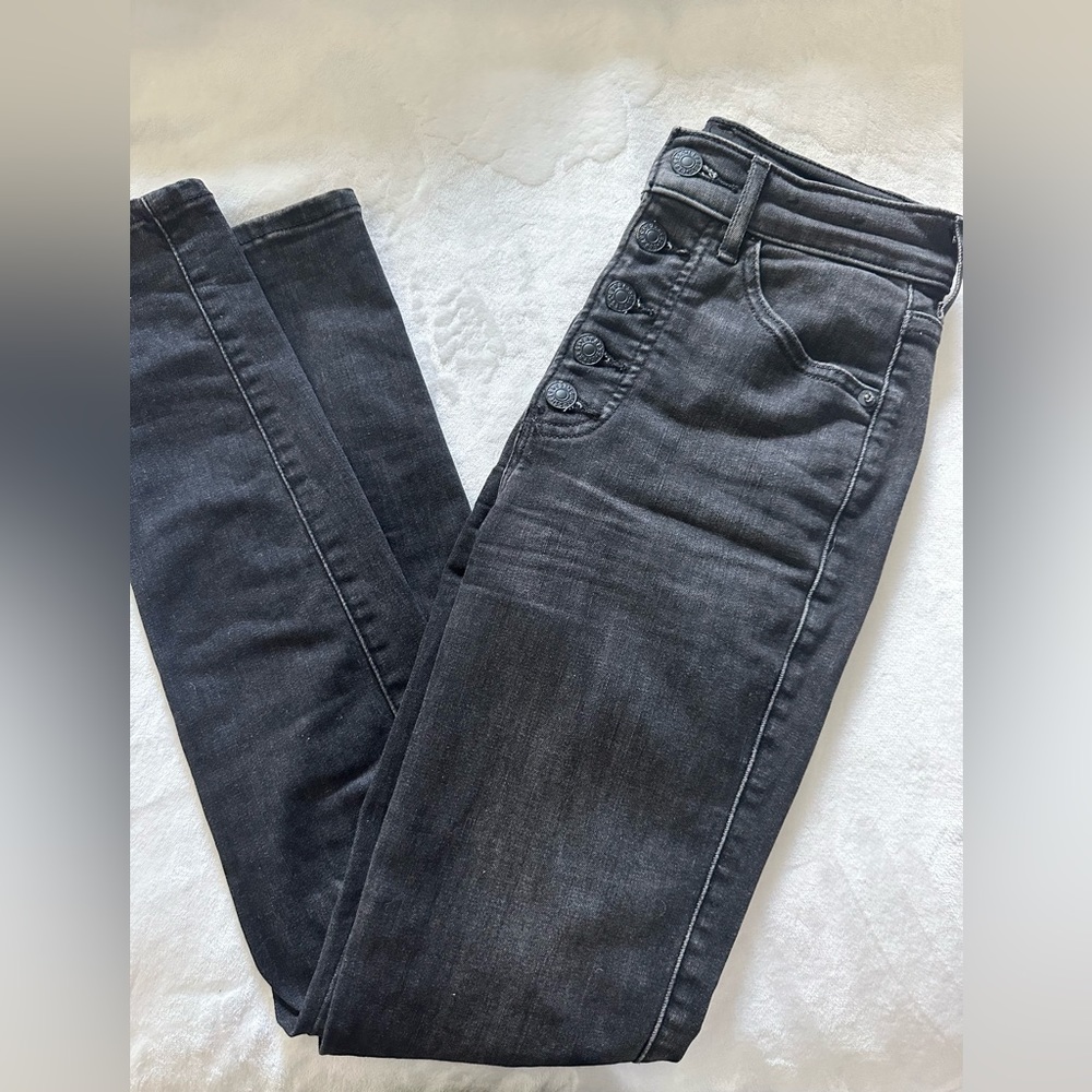 Express Skinny High Rise Black Skinny Jeans sz 00